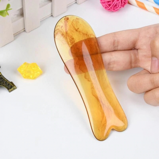 Accesoriu pentru masaj terapeutic Gua Sha (maro) - GH031