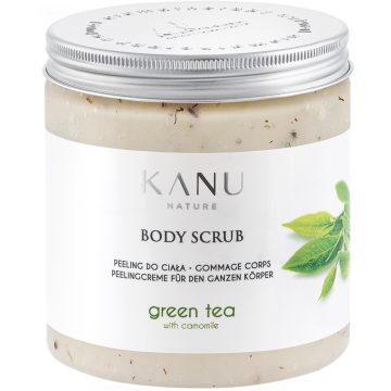 Exfoliant corporal cu ceai verde și mușețel - Kanu